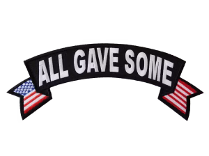 All gave some rocker with an American flag