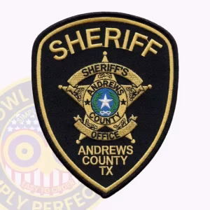 Andrews County Sheriff Patch with Seven-Point Star and Texas Lone Star Seal