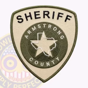 Armstrong County Sheriff Subdued Patch with Five-Point Star and Texas Outline