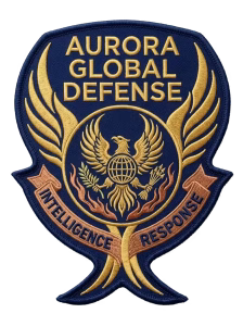 Navy defense shield patch with gold wings and a phoenix