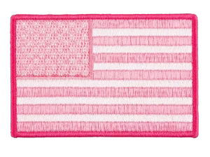 Pink American flag patch