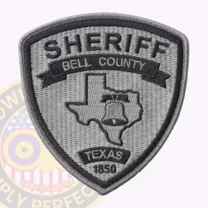 Bell County Sheriff Subdued Patch with Liberty Bell on Texas Outline
