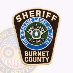Burnet County Sheriff Patch with Highland Lakes Seal and Star Badge
