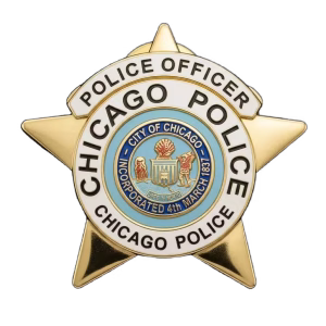 Custom Lapel Pins 7 Five-point star officer lapel pin with a full color printed seal