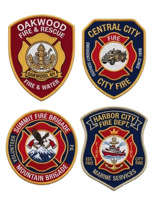 City Fire Rescue Patches for fire departments