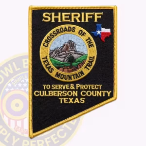 Culberson County Sheriff Patch with Mountain Trail Seal