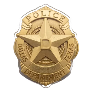 Custom Lapel Pins 29 Police star badge lapel pin, acrylic version