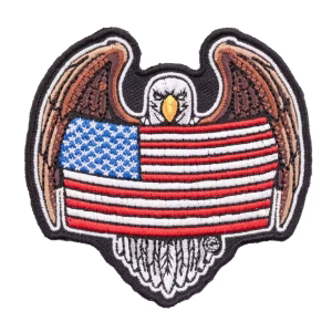 American flag patch with an eagle
