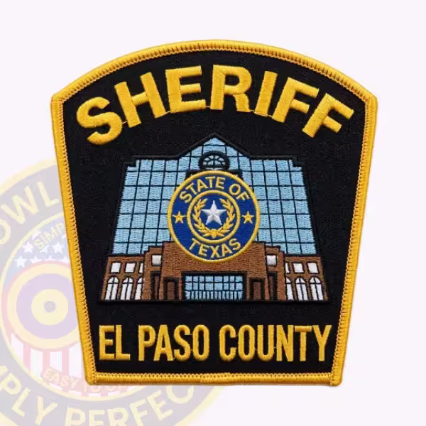 El Paso County Sheriff Patch with Glass Building and Texas Seal