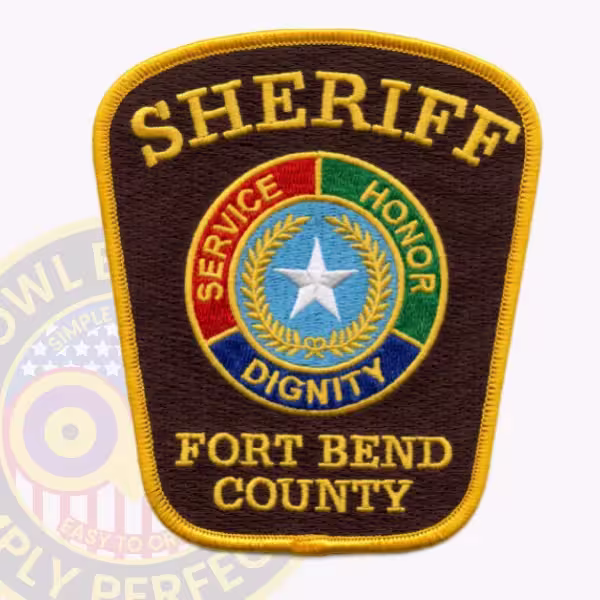 Fort Bend County Sheriff Patch with Service, Honor, Dignity Seal