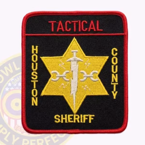 Houston County Sheriff Patch with Tactical Dagger on Six-Point Star