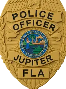 Jupiter Police PVC rubber badge