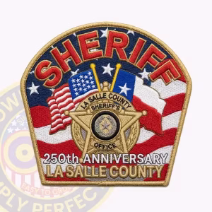La Salle County Sheriff 250th Anniversary Patch with Stars and Stripes