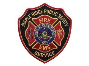 Public safety fire EMS patch with a center seal