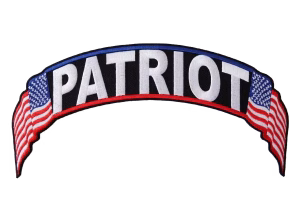 Patriot rocker with an American flag