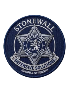 Round Star Patch for security companies