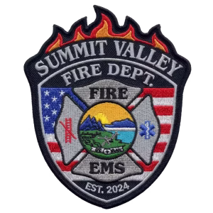 Flame Fire Patch for fire departments